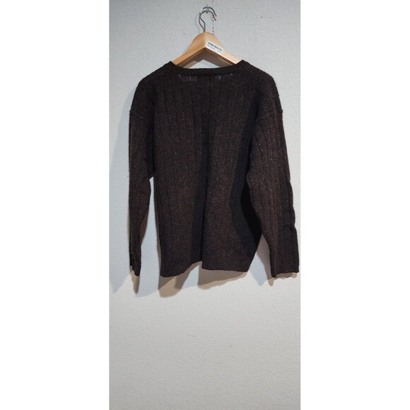 Vintage Express Tricot Men’s Sweater 100% Wool Woven Gray Size Large - Picture 2 of 9